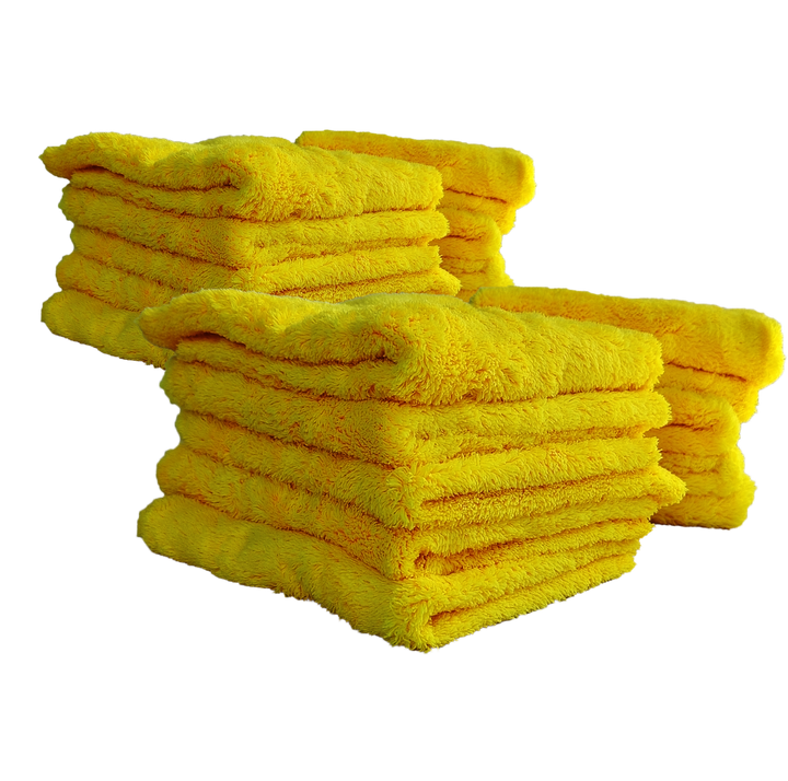 Envoke Yellow 500GSM Edgeless Microfibre Towel