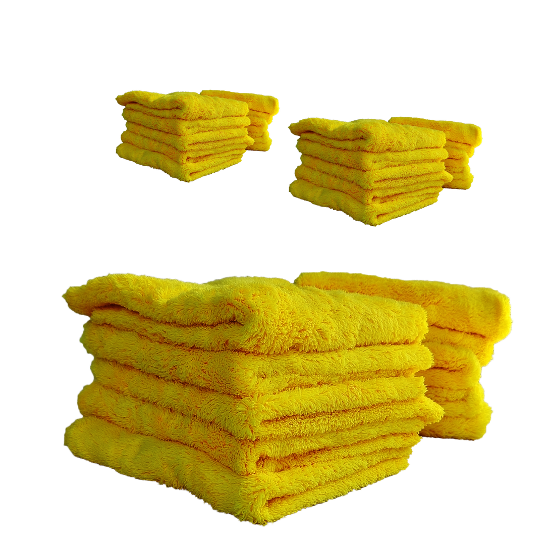 Envoke Yellow 500GSM Edgeless Microfibre Towel