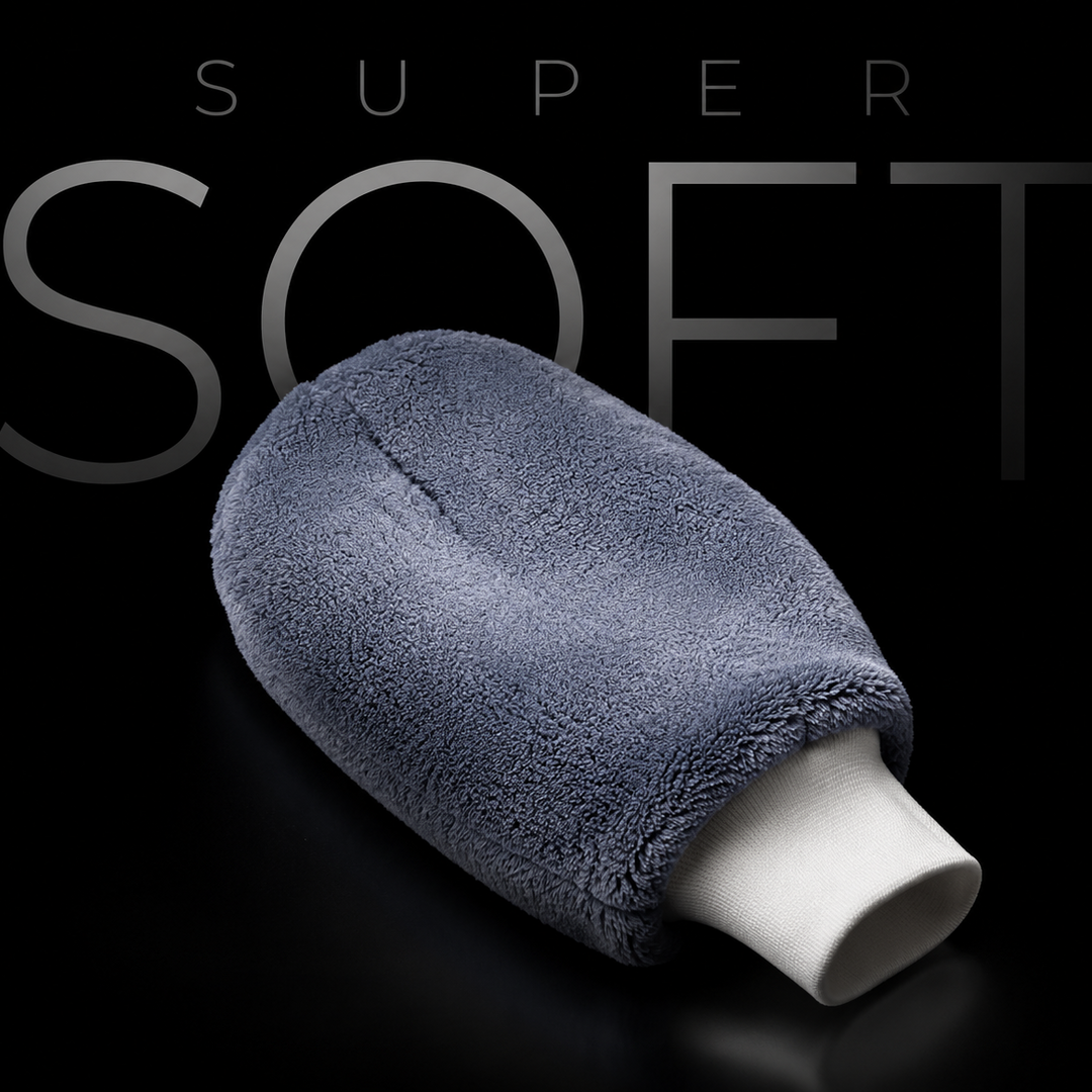 Extra Soft Microfibre Wash Mitt Grey