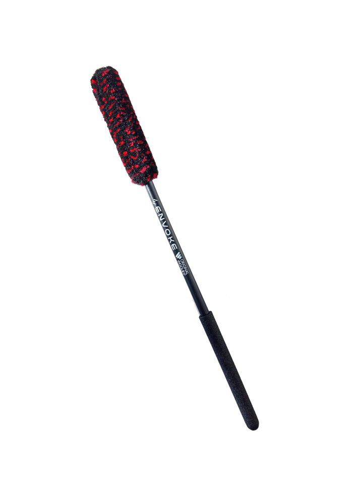 Wheel Woolie PLUS Brush Medium straight 18" handle, advanced fibre, comfort grip