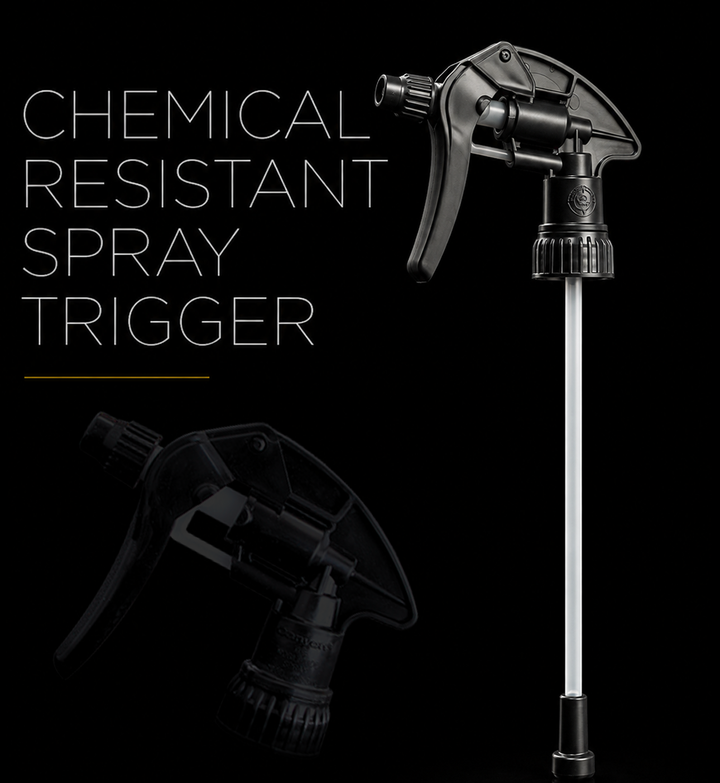 Black Chemical Resistant Spray Trigger