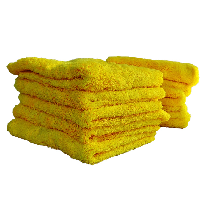 Envoke Yellow 500GSM Edgeless Microfibre Towel